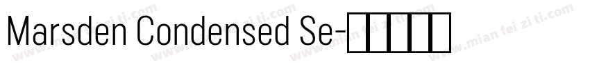 Marsden Condensed Se字体转换